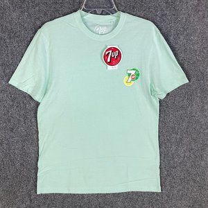 7UP T-Shirt Men's Medium Short Sleeve NWT Adults Cotton Casual M